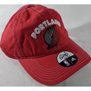 Adidas Girl's One Size Portland Trail Blazers NBA Baseball Hat‎ Cap NEW